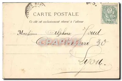 Marsiglia : La chiesa di San Agostino e il Porto Vecchio — L. B. Paris-Marseille, n°38 — Verso