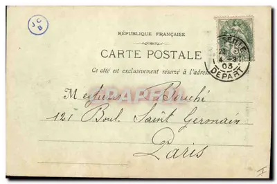 Marseille - Katedra św. Wincentego Pauła (Reformowani) — Fotografia E. Lecorn 18, rue Thabor — nr 12 — Rewers