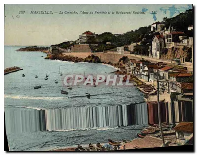 Marseille — La Corniche, l'Anse du Prophète et le Restaurant Roubion — L.L.
