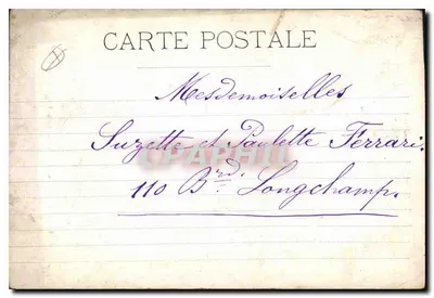 Marseille — Palais Longchamp (Hoofdmotief) — Marinette — Achterkant