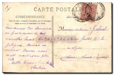 Marseille - Os Reformados e o Monumento dos Mobiles — Coleção B F. n°37 — Verso