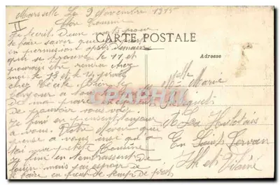 Marsiglia - Cours du Chapitre e la Chiesa dei Riformati — editore non identificato, n° di serie 26 — Verso
