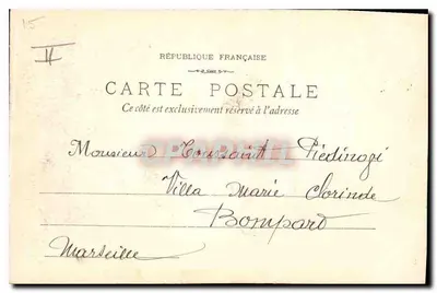 Marseille - O Cours du Chapitre e os Reformados — Editor: Phénix & Cie, n° 1268 — Verso