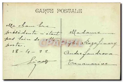 Marseille - Porte d'Aix — vue de l'arc de triomphe avec piétons — éditeur inconnu — Verso