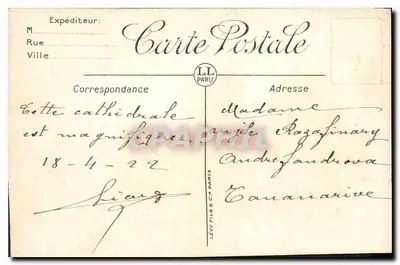 Marsiglia — Il Forte di San Giovanni e la Cattedrale — LL — Verso