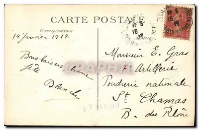 Marseille — De Corniche en het Restaurant de la Réserve — Periecta 1626 — Achterkant