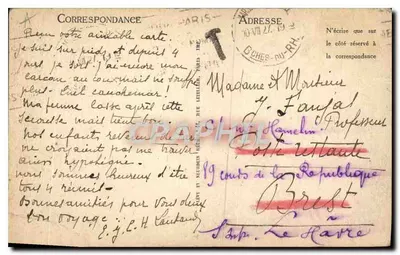 Marseille — De Baai van de Profeet en het Hotel de la Réserve — LL — Achterkant