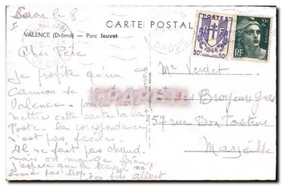 Park Jouvet — Valence (Drôme) — wydawca Cing — Rewers