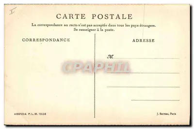 Valence — Porta Escalier Renesans — Cl. Payrouze, Agenda P.L.M. 1928 — Rewers