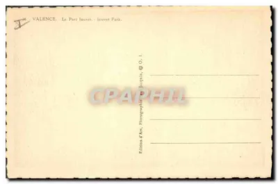 Valence — Park Jouvèt — Wydawnictwo O. L. Jascquin — Rewers