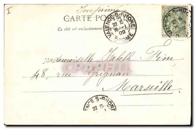 Valence — Północny portret Piusza VI w katedrze — Collect P. P. Valence — Rewers