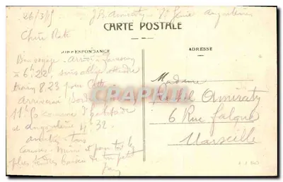 Tarascon — Most wiszący łączący Beaucaire i Tarascon, długości 438 m. 50, został otwarty w 1829 — Zbiór L.-A. — Rewers