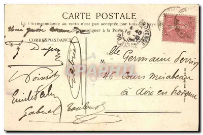 Tarascon-Beaucaire — Most kolejowy przekraczający Rzecz przez Tarascon-Beaucaire — Fot. Blanchin, Tarascon — Rewers