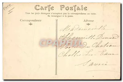 Vernon — Castelo de Bizy, um Canto do Parque — N.D. Pino, n°128 — Verso