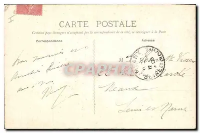 VERNON — Zamek Bizy i fragment ogrodu — Wydawnictwo F. Fautret — Rewers