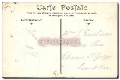 Vernon — Zamek Biry, fragment Parku — Reproduktion Française n°127 — Rewers