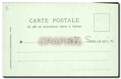 Chambéry — Castelo dos Duques de Saboia — LL. — L'Imprimerie Nouvelle Photographique, Paris — Verso