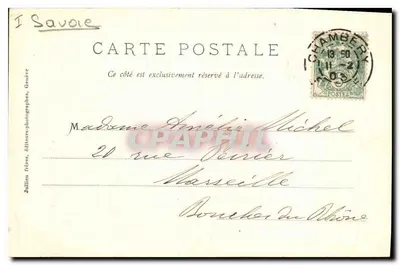 Chambéry — Portal św. Dominika — J.J. 2186 — Wydawnictwo A. Pessin — Rewers