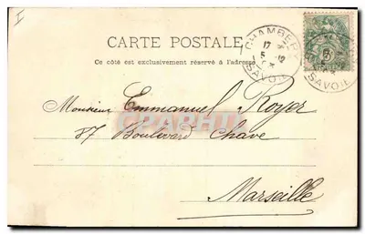 Chambéry — Fontanna Elefantów (de Boigne) — n°289 — Rewers