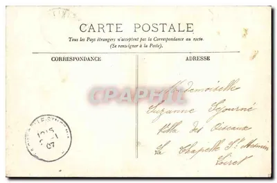 Fontainebleau — A Floresta — O Rocher de Millet e de Rogé — Verso
