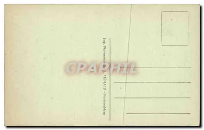 Palácio de Fontainebleau — Salão de Francisco I — Coleção Artística L. MENAND — Verso