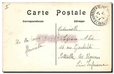 Louvières — Igreja Nossa Senhora — Edit. E. Barbier, Louvières — Verso