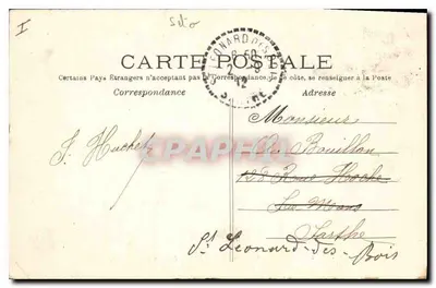 St-Germain-en-Laye — O Castelo ou do Parque — Editor Y. A. n° 4335 — Verso
