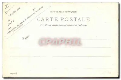 Vintage Postcard Vincennes Church Notre Dame — Back