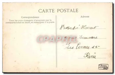 Paryż — Park Monceau i Naumachie — Wydawca E.D. — Rewers
