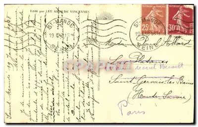Vincennes - A Santa-Capela e o Tesouro — Vale do Marne, n°41 — Verso
