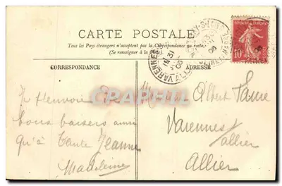 Fontainebleau — A Floresta — A Roche des Deux Sœurs — LL. — N° 145 — Verso