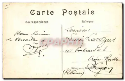 Pałac w Versajnie — Salony Oka Bydła — Héliotypie A. Boardier — Rewers