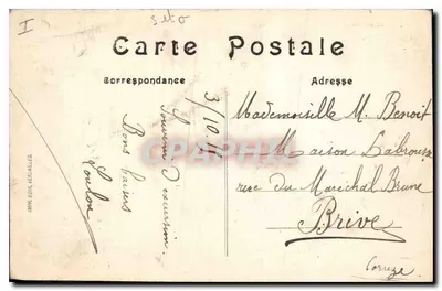 Parque de Versailles — Bassin de Neptune — Editor não identificado, n° 52 — Verso