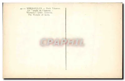 Versailles — Petit Trianon — Świątynia Miłości — Rewers