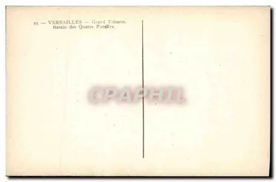 Versailles — Grand Trianon — Bassin des Quatre Pucelles — Verso