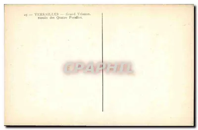 Versailles — Grand Trianon — Bassin des Quatre Pucelles — Verso