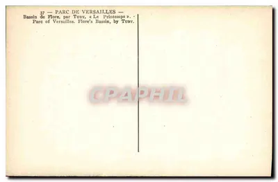 Bassin de Flore — Parque de Versailles — por Tuby « O Primavera » — Verso