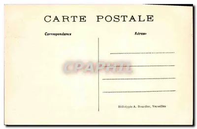 Park Versaille — Basen Apollon — Héliotypie A. Bourdier — Rewers
