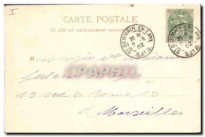 St. Germain-en-Laye — Pałac Henri IV — A. Brossard, Wydawca, Paryż — Rewers
