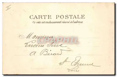 Saint-Germain-en-Laye — El Castillo — La Terraza — A. Brosseaud, editor, París — Reverso
