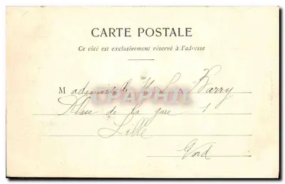 Pałac w Fontainebleau – Widok na Angielski Ogród – Thibault, wydawcy, Fontainebleau-Melun — Rewers