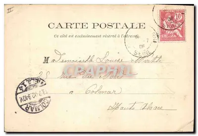 Saint-Germain-en-Laye (Seine-et-Oise) — Zamek — Hachette et Cie, fot. — Rewers