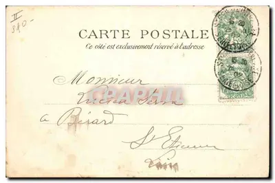 Saint-Germain-en-Laye — Kościół — A. Brossard, wydawca, Paryż — Rewers