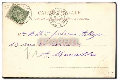 Tarjeta postal antigua Saint Germain en Laye L'Ascenseur — Reverso