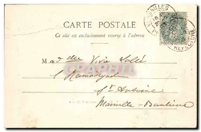 Versailles — Ogólny widok zamku — wydawca VERSAILLES — Rewers