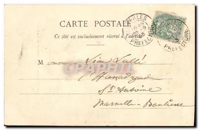 Muzeum w Versailles — Marie-Antoinette i jej dzieci — F. Bihier-Moreau, wydawca, Versailles, nr 31 — Rewers