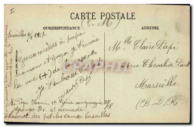 Palácio de Versalhes para ver com os olhos — C. Militaire — Verso