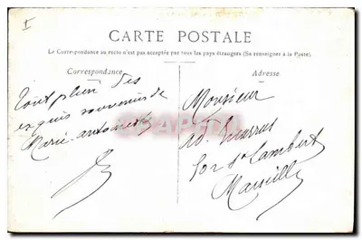 Versailles — Pałac Grand-Trianon — Wydawca nieznany, numer serii nie widoczny — Rewers