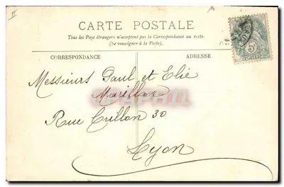 LYON — Le Parc de la Tête d'Or — Un coin du Parc le Dimanche — 1774 — Verso