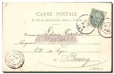 LYON - Szpital św. Jana — nabrzeże Rony — Wyd. Édouard Giletta, Nice, nr 2528 — Rewers
